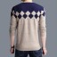 Herrenpullover mit Muster F204 1