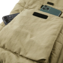 Herrens isolerade väst med fickor och krage med dragkedja polyester för vandring, fiske och vardagsbruk i kallare väder 5