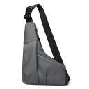 Herrers afslappet skuldertaske med stor kapacitet, holdbar taske, multifunktionel hverdagstaske, ridsefast, neutral stil 7