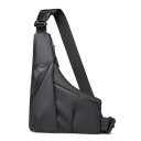 Herrers afslappet skuldertaske med stor kapacitet, holdbar taske, multifunktionel hverdagstaske, ridsefast, neutral stil 5