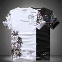 Herresæt med palmer - T-shirt og shorts J1562 2
