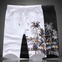 Herresæt med palmer - T-shirt og shorts J1562 11