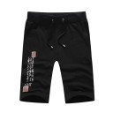 Herresæt - T-shirt med fiskeprint og shorts J1561 5