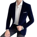 Herresako i polyester og viskose Elegant ensfarvet sako til mænd med brystlomme Stilfuld formel sako med knap i forskellige farver 5