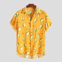 Herreskjorte med avocadomotiv 6