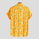 Herreskjorte med avocadomotiv 1