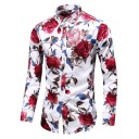 Herreskjorte med blomster A2654 4