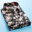 Herreskjorte med blomster F624 6