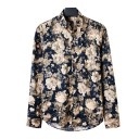 Herreskjorte med blomster F624 5