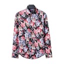 Herreskjorte med blomster F624 2