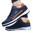 Herresko i læder med skridsikker sål, vulkaniserede sneakers til mænd, åndbare 1