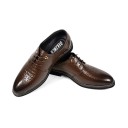 Herresko med slangeskindsdesign J1509 3
