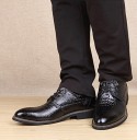Herresko med slangeskindsdesign J1509 6