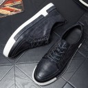 Herresneakers i læder J2645 4