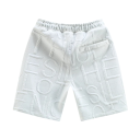 Herrestrikkede shorts med elastisk talje Komfortable og åndbare shorts til sommer Afslappede shorts med snøre 2