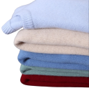Herresweater med O-hals Enfarvet elegant sweater i kasmir og bomuldsblanding Blød komfortabel strikket sweater Forskellige farver 5