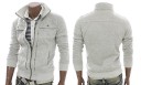 Herresweatshirt i et interessant design J939 3