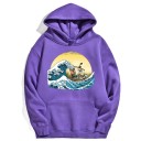 Herresweatshirt med bådprint 7