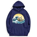 Herresweatshirt med bådprint 5