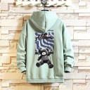 Herresweatshirt med bamse F117 4