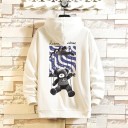 Herresweatshirt med bamse F117 5