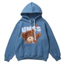 Herresweatshirt med bamse F129 8