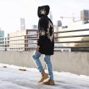 Herresweatshirt med blomster 2