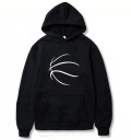 Herresweatshirt med boldprint 1