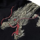 Herresweatshirt med drage F115 2