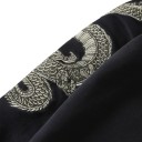 Herresweatshirt med drage F115 4