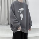 Herresweatshirt med håndtryk 5