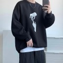 Herresweatshirt med håndtryk 3