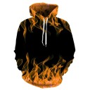 Herresweatshirt med ildmotiv 7