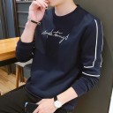 Herresweatshirt med indskrift 5