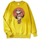Herresweatshirt med kat 7
