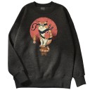 Herresweatshirt med kat 10