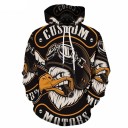 Herresweatshirt med kranium F111 4