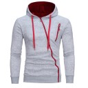 Herresweatshirt med lynlås F16 7
