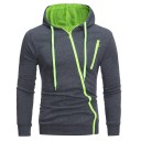 Herresweatshirt med lynlås F16 6