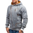 Herresweatshirt med lynlås 1