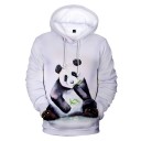 Herresweatshirt med pandaprint 1