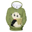 Herresweatshirt med pandaprint 2