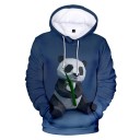 Herresweatshirt med pandaprint 3