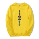 Herresweatshirt med planeter 8