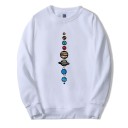 Herresweatshirt med planeter 3
