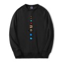 Herresweatshirt med planeter 2