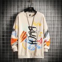 Herresweatshirt med print 5