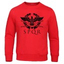 Herresweatshirt med print F112 2