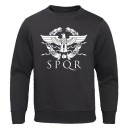Herresweatshirt med print F112 3