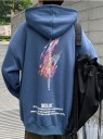 Herresweatshirt med print F130 4